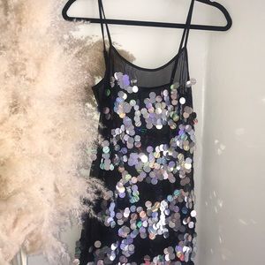 Disco slip dress, size M